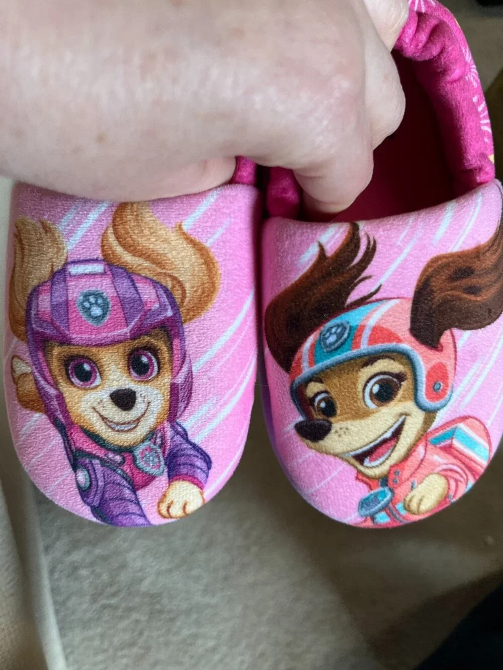 Girls Paw Patrol Slippers Kids Size 9/10 (Previously Worn)